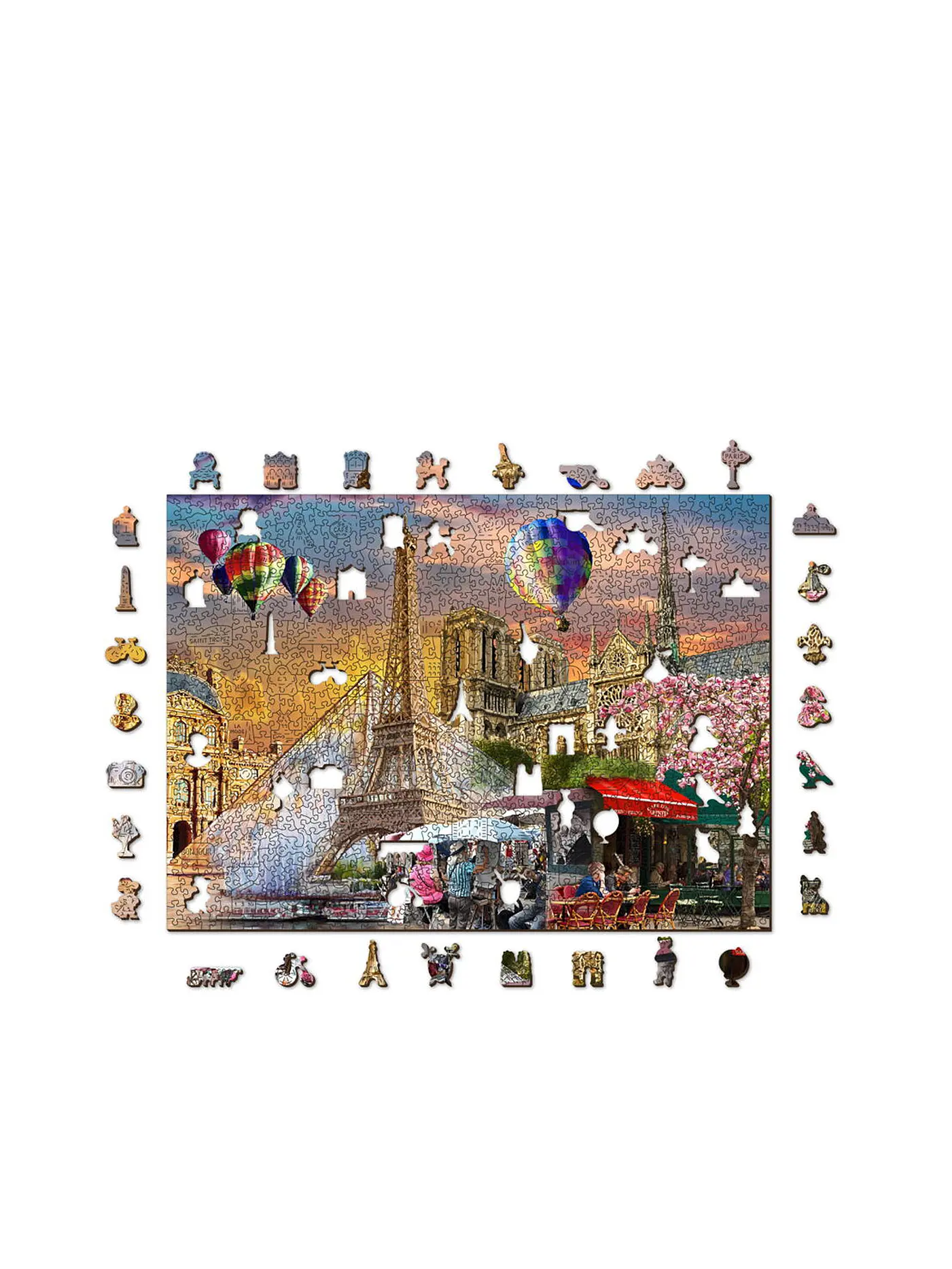 WOODEN CITY | Puzzle - Spring in Paris XL 1010 Teile | 
